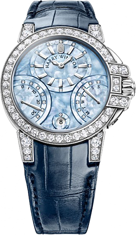 Replica Harry Winston Ocean Biretrograde 36mm white gold OCEABI36WW049 watch